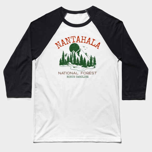 Nantahala National Forest Baseball T-Shirt by Mountain Morning Graphics